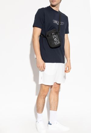 Emporio Armani T-shirt With Logo, Mens, Navy Blue