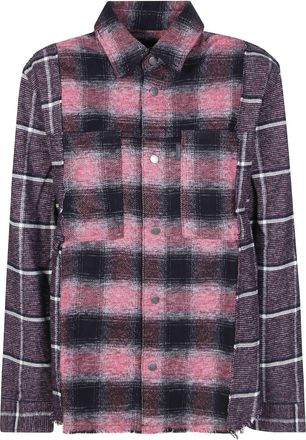Haikure Arno W Double Check Shirt Jacket
