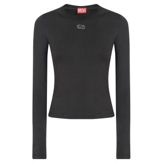 Diesel Dames, Tops, Zwart, Maat: S Katoen