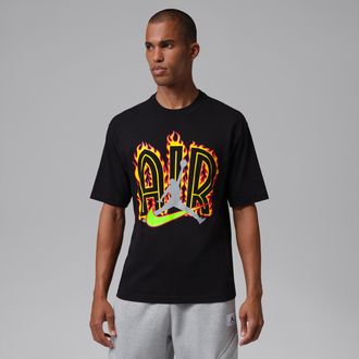 Nike Jordan Mens Jordan Script T-Shirt in Black | IQ1026-010