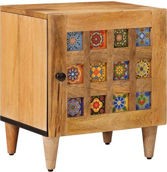 vidaXL Armario De Noche Natural 40 X 33,5 X 46 Cm Vidaxl