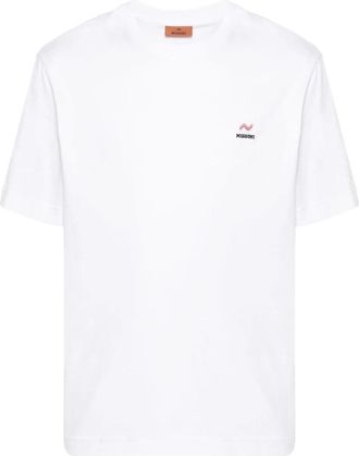 Missoni Witte Basic T-Shirt - Heren - T-shirts - Wit - M - Tops