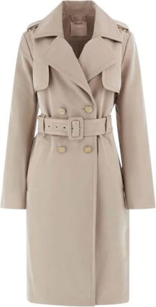 Guess Trench Coats, female, Beige, Size: XS Multi-coloured Bomber Jacket