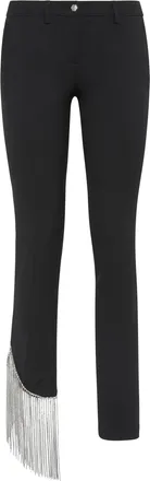 Philipp Plein Long Trousers Fringe