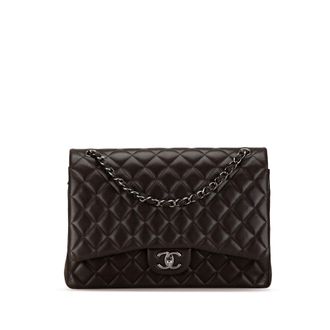 Chanel Klassieke Jumbo Lamsnubuckle Gewatteerde Tas