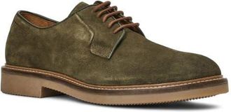 Aquatalia Placido Plain Toe Derby in Sage Suede at Nordstrom, Size 10.5