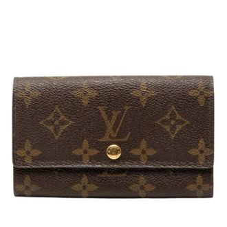 Louis Vuitton Pre-owned Wallets, female, Brown, Size: ONE SIZE Pre-owned Portemonnaie Zip Monogram Wallet
