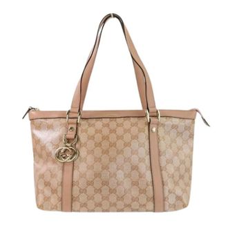 Gucci Pre-owned Tote Bags, female, Pink, Size: ONE SIZE Pre-owned Canvas Tote Bag