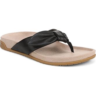 Vionic Eva Flip Flop in Black at Nordstrom, Size 6.5