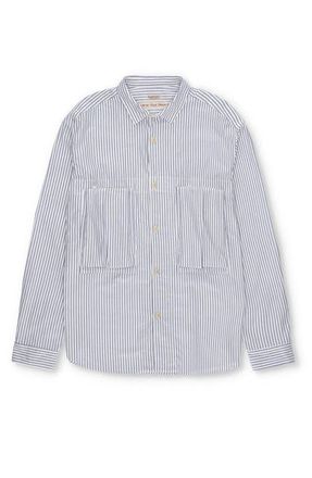 Fortela Prigioner Cotton Shirt in Blue at Nordstrom, Size Xx-Large Eu