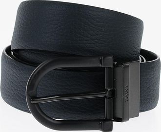 Ermenegildo Zegna Cintura in Pelle Reversibile 35mm Ermenegildo Zegna