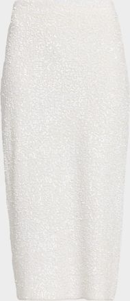 Adam Lippes Leto Sequined Midi Skirt