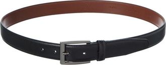 Brooks Brothers Feather Edge Textured Leather Belt