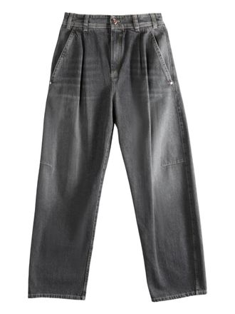 Brunello Cucinelli pleated jeans - Black