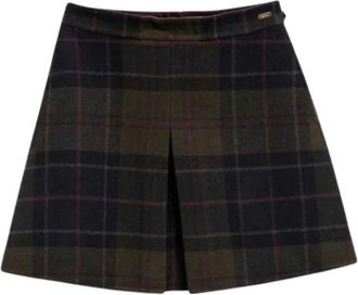 Barbour Rokken, Dames, Groen, XS, Wol, Marlow Pliss&eacute; Rok