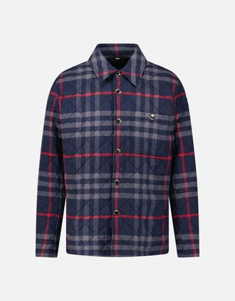 Burberry Mens Burberry Forres Diamond Quilted Jacket Navy - Size: 42/Regular