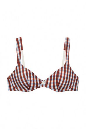 Galamaar Womens Billy Wire Top In Checkmate