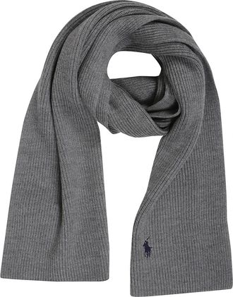 Polo Ralph Lauren Stijlvolle Winter Sjaal voor Mannen - Heren - Wintersjaals - Grijs - ONE Size - Accessoires