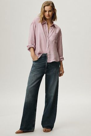 Maeve Shrunken Bennet 100% European Linen Buttondown Shirt