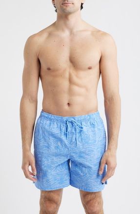 Vineyard Vines 6-Inch Island Swim Trunks in Wave Serenity Blue at Nordstrom, Size Xx-Large