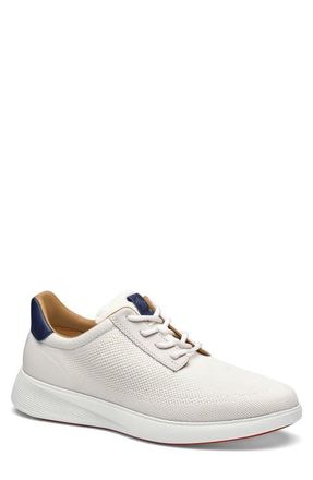 Johnston & Murphy Ackerson Knit Plain Toe Sneaker in White Knit at Nordstrom, Size 11.5