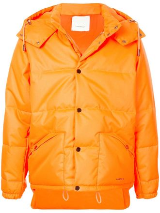 Ports V hooded puffer jacket - unisex - Polyester - M - Orange