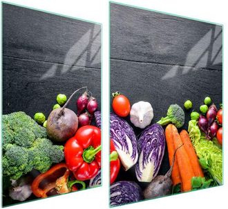 OEM Placa Protectora De Vidrio Para Estufa 70x52 Verduras