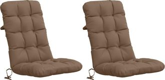 vidaXL Cojines Para Sillas De Respaldo Alto En 2 Piezas Vianen 2 Pcs Vidaxl