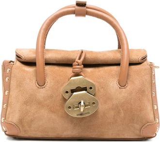 Zanellato Handbags, female, Brown, Size: ONE SIZE Dotta Baby Leather Handbag