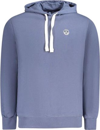 North Sails Katoenen gebreide trui met geribbelde boorden - Heren - Hoodies - Blauw - L - Katoen - Hoodies & sweatvesten