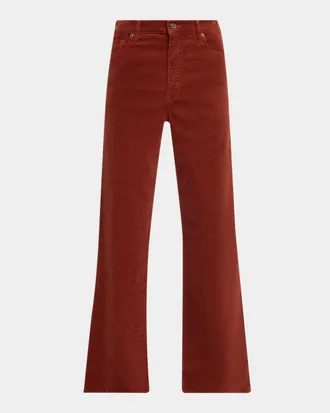 Frame Denim Le Slim Palazzo Corduroy Jeans