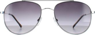 Calvin Klein CK20120S 045 zilvergrijs gradiënt zonnebril