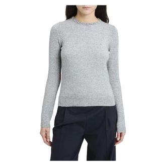 Kaos Round-neck Knit - female - KAOS - Round-neck Knitwear - Gray - L - Knitwear