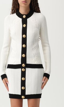 Balmain Cardigan classico con bottoni metallici Balmain