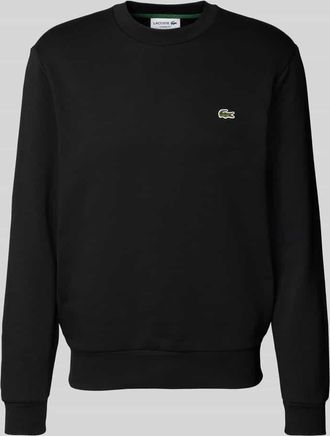 Lacoste Sweatshirt mit Logo-Detail in Black, Größe XXXL