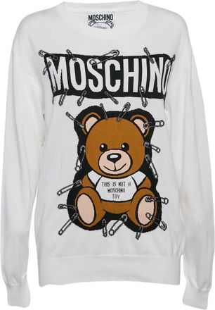 Moschino teddy bear sweatshirt - White
