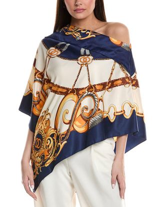 La Fiorentina Chain Print Poncho