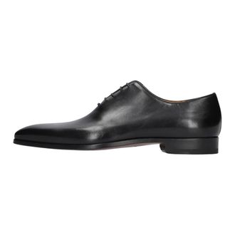 Magnanni Leren Veterschoenen - Heren - Nette schoenen - Zwart - 40 EU - Leer - Schoenen