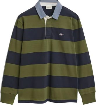 GANT Gestreept poloshirt - Groen