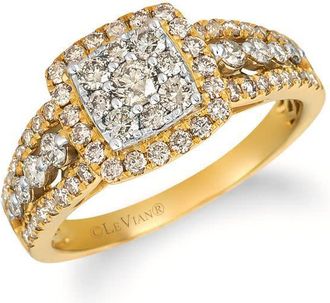 Le Vian Ladies Composite Center Rings set in 14K Vanilla Gold