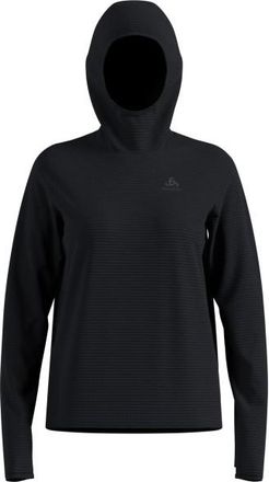 Odlo Mid Layer Hoody Essential Thermal Laufshirt für Damen | schwarz