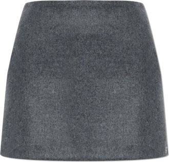 Sportmax Dames, Rokken, Grijs, Maat: S Wol