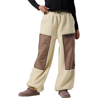 Backcountry Wander Pile-Fleece Pant - Womens in Fog/bark at Nordstrom, Size X-Large