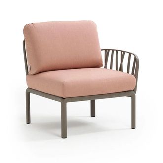 Nardi Komodo Modulsofa Seitenelement, tortora / rosa quarzo