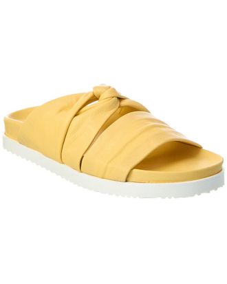 3.1 Phillip Lim Twisted Leather Pool Slide