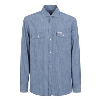 Fay Denim Shirts, male, Blue, Size: XL Camicia