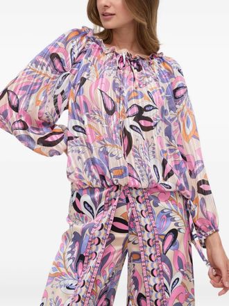 Marciano Blusa a fiori con ruches - Rosa