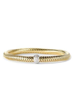 Roberto Coin Primavera Diamond Bracelet in Yellow Gold at Nordstrom, Size 7