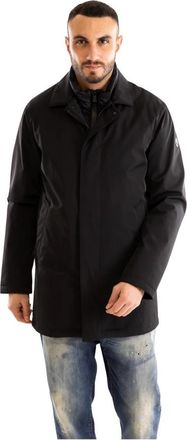 People of Shibuya Lange Technische Jas met Drie Lagen - Heren - Winterjassen - Zwart - 2XL - Jassen