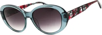 Anne Klein AK7081 020 Womens Sunglasses Grey Size 55